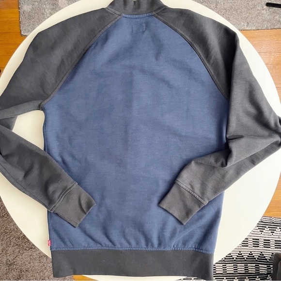 Levi’s Cardigan Button Lightweight Jacket Blue Black Men’s Size Medium - Picture 9 of 10